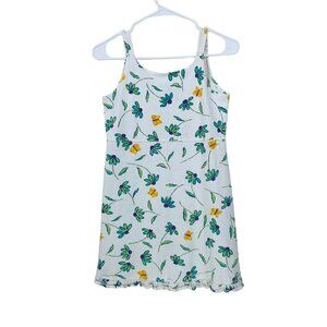 Fresh Produce Girls Dress Youth Size‎ M 7-14 Floral  100% Cotton Sleeveless USA